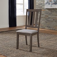 Gray Modern 5 Piece Dining Set with Slat Back Chairs - Tanners Creek-2