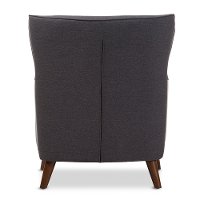 131-7219-RCW Mid Century Modern Dark Gray Wingback Chair - Ludwig-5