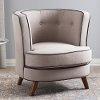 131-7225-RCW Mid Century Modern Beige Curved Chair - Albany