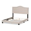 136-7442-RCW Contemporary Beige Full Size Upholstered Bed - Emerson-3
