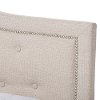 136-7442-RCW Contemporary Beige Full Size Upholstered Bed - Emerson-4