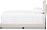 136-7443-RCW Contemporary Beige Queen Upholstered Bed - Emerson-3