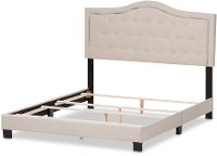 136-7443-RCW Contemporary Beige Queen Upholstered Bed - Emerson-4