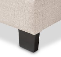136-7444-RCW Contemporary Beige King Size Upholstered Bed - Emerson-5