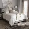 136-7445-RCW Contemporary Gray Full Upholstered Bed - Emerson
