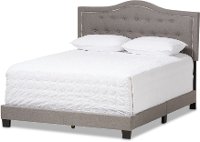136-7446-RCW Contemporary Gray Queen Upholstered Bed - Emerson-2