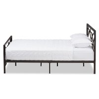 140-7882-RCW Contemporary Black Full Metal Platform Bed - Shelton-2