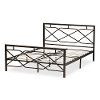 140-7882-RCW Contemporary Black Full Metal Platform Bed - Shelton-3