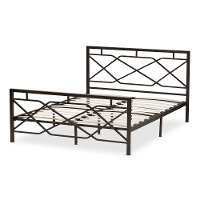 140-7882-RCW Contemporary Black Full Metal Platform Bed - Shelton-3