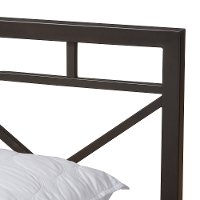140-7882-RCW Contemporary Black Full Metal Platform Bed - Shelton-4