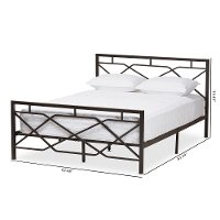 140-7882-RCW Contemporary Black Full Metal Platform Bed - Shelton-8