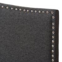 133-7152-RCW Contemporary Dark Gray Queen Upholstered Headboard - Gracie-3