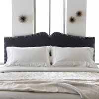 133-7152-RCW Contemporary Dark Gray Queen Upholstered Headboard - Gracie-4