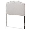 133-7149-RCW Contemporary Grayish Beige Twin Upholstered Headboard - Gracie-1