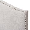 133-7149-RCW Contemporary Grayish Beige Twin Upholstered Headboard - Gracie-3