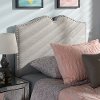 133-7149-RCW Contemporary Grayish Beige Twin Upholstered Headboard - Gracie-4