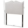 133-7149-RCW Contemporary Grayish Beige Twin Upholstered Headboard - Gracie-6