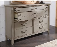 Farmhouse Rustic Taupe Dresser - Sausalito