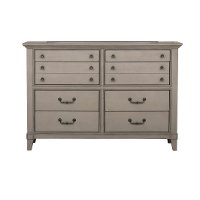 Farmhouse Rustic Taupe Dresser - Sausalito-2