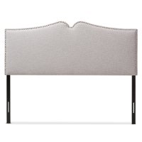 133-7153-RCW Contemporary Grayish Beige Queen Upholstered Headboard - Gracie-2