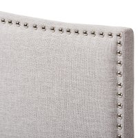 133-7153-RCW Contemporary Grayish Beige Queen Upholstered Headboard - Gracie-3