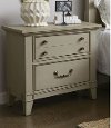 Clearance Farmhouse Rustic Taupe Nightstand - Sausalito