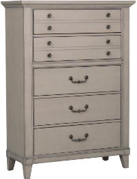 Farmhouse Rustic Taupe Chest of Drawers - Sausalito-2