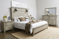 Rustic Taupe 4 Piece King Bedroom Set - Sausalito