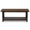 131-7195-RCW Textured Industrial Black and Brown Coffee Table - Herzen-2