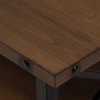 131-7195-RCW Textured Industrial Black and Brown Coffee Table - Herzen-5