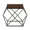 131-7198-RCW Textured Geometric Black and Brown End Table - Stilo-4