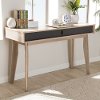 138-7713-RCW Modern 2-Drawer Oak and Gray Computer Desk - Fella