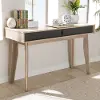 138-7713-RCW Modern 2-Drawer Oak and Gray Computer Desk - Fella