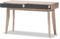 138-7713-RCW Modern 2-Drawer Oak and Gray Computer Desk - Fella-5
