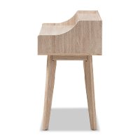 138-7714-RCW Modern 4-Drawer Oak and Gray Writing Desk-5