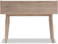 138-7714-RCW Modern 4-Drawer Oak and Gray Writing Desk-6