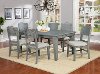 Clearance Dove Gray Casual Farmhouse 5 Piece Dining Set - American Vintage