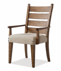 Wheat Brown Upholstered Arm Chair - Coming Home