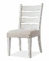 Rustic Chalk White Upholstered Dining Chair - Coming Home