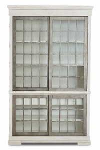 Rustic Chalk White Curio Cabinet - Coming Home