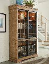 Clearance Rustic Wheat Brown Curio Cabinet - Coming Home