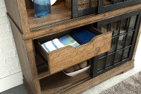 Rustic Wheat Brown Curio Cabinet - Coming Home-2