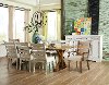 Brown and Chalk White Rustic 5 Piece Dining Set - Coming Home