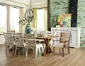 Coming Home Brown and Chalk White 5 Piece Dining Set
