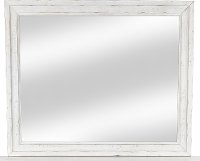 Casual Classic Rustic Chalk White Mirror - Coming Home