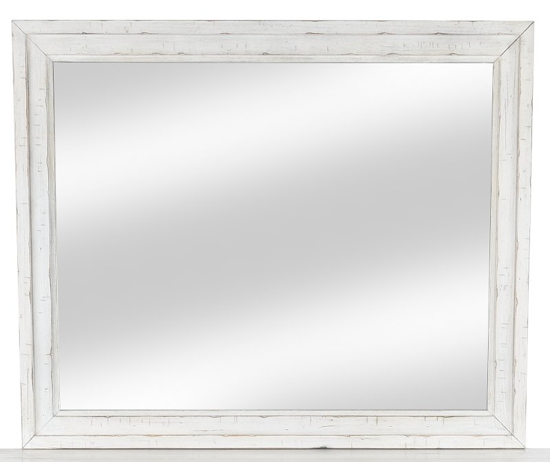Casual Classic Rustic Chalk White Mirror Coming Home