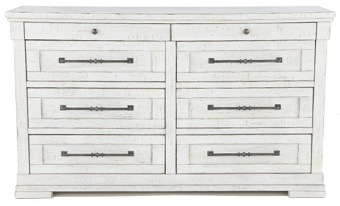 Casual Classic Rustic Chalk White Dresser - Coming Home