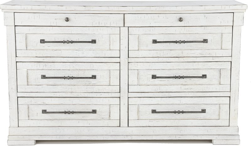 Casual Classic Rustic Chalk White Dresser Coming Home Rc
