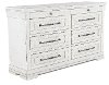 Casual Classic Rustic Chalk White Dresser - Coming Home-2
