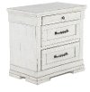 Casual Classic Rustic Chalk White Nightstand - Coming Home-2